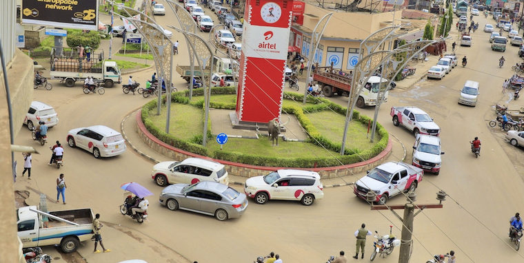 Mbarara town roundabout