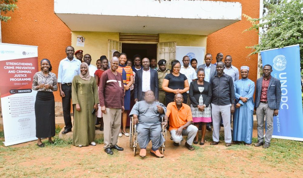 A group photo of stakeholders and the team of LASPNET at the district headquarters