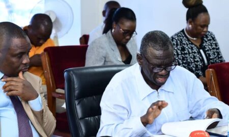 Dr. Kizza Besigye appearing before the Human Rights Commission today 22nd May 2023 e1684744693746.jp