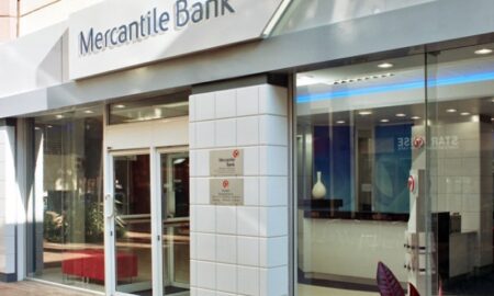 Mercantile bank entrance