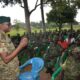 Brig Gen Busizoori addressing retirees. UPDF