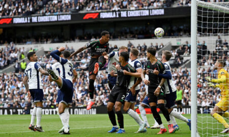 Gabriel strikes as Arsenal hit wasteful Spurs with sucker punch in north London derby