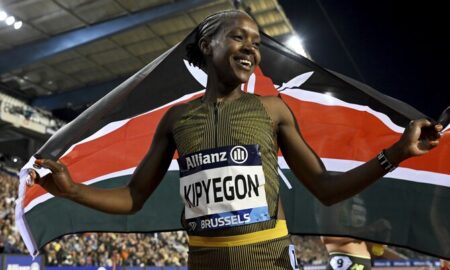 Kipyegon wins again Tebogo and Crouser upset at Diamond League finals