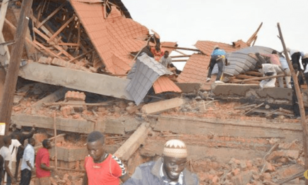 Makindye collapsed building rubble 1